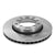 Yukon Front Double Drilled Brake Rotor for Jeep Wrangler 5 x 5.5" Spin-Free Kit