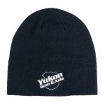 Soft Yukon Beanie with Logo, Deep Navy Blue 