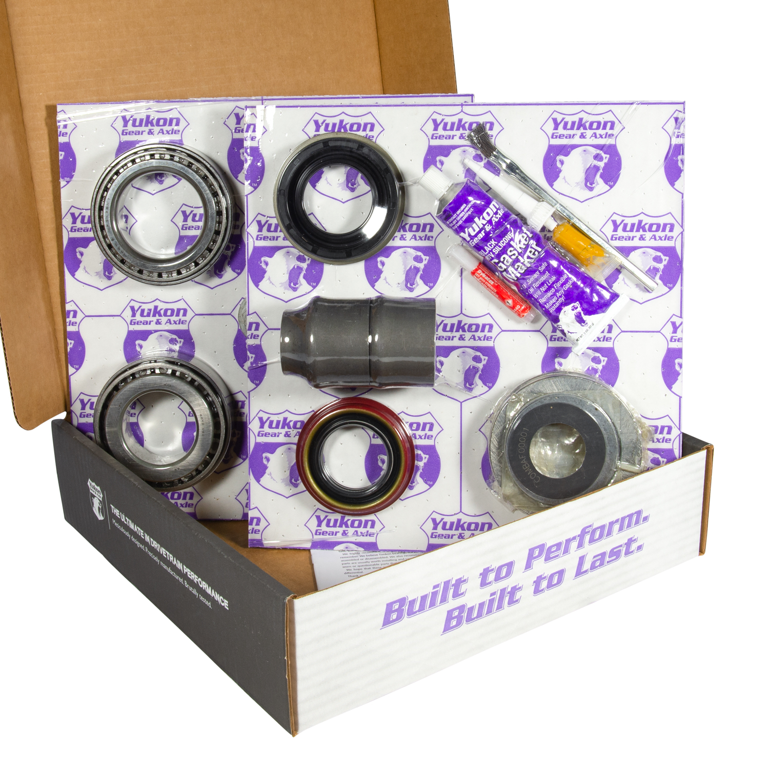9.75" Ford 3.55 Rear Ring & Pinion, Install Kit, 2.53" OD Axle Bearings & Seal