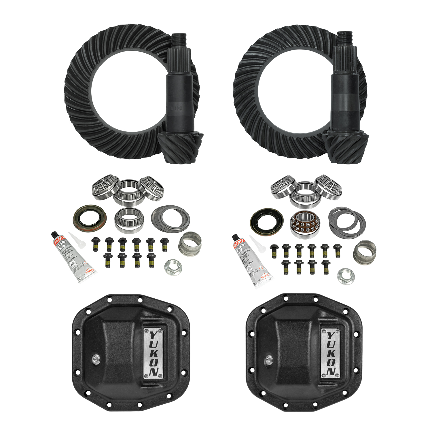 Yukon Stage 2 Jeep JL Re-Gear Kit w/Covers for Dana 30/35, 4.11 Ratio, 24 Spline