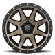ICON Alloys Rebound, Bronze, 17 x 8.5 / 5 x 4.5, 0mm Offset, 4.75" BS