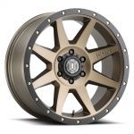 ICON Alloys Rebound, Bronze, 20 x 9 / 6 x 5.5, 0mm Offset, 5" BS