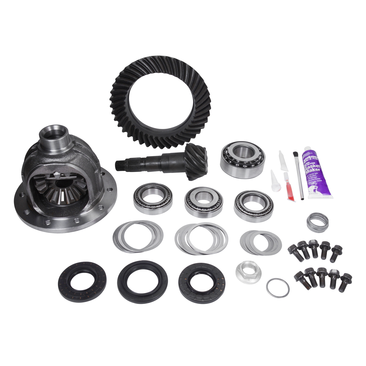 Yukon Ring and Pinion Gear Set for Chrysler ZF 215mm Front Diff, 4.56 Ratio