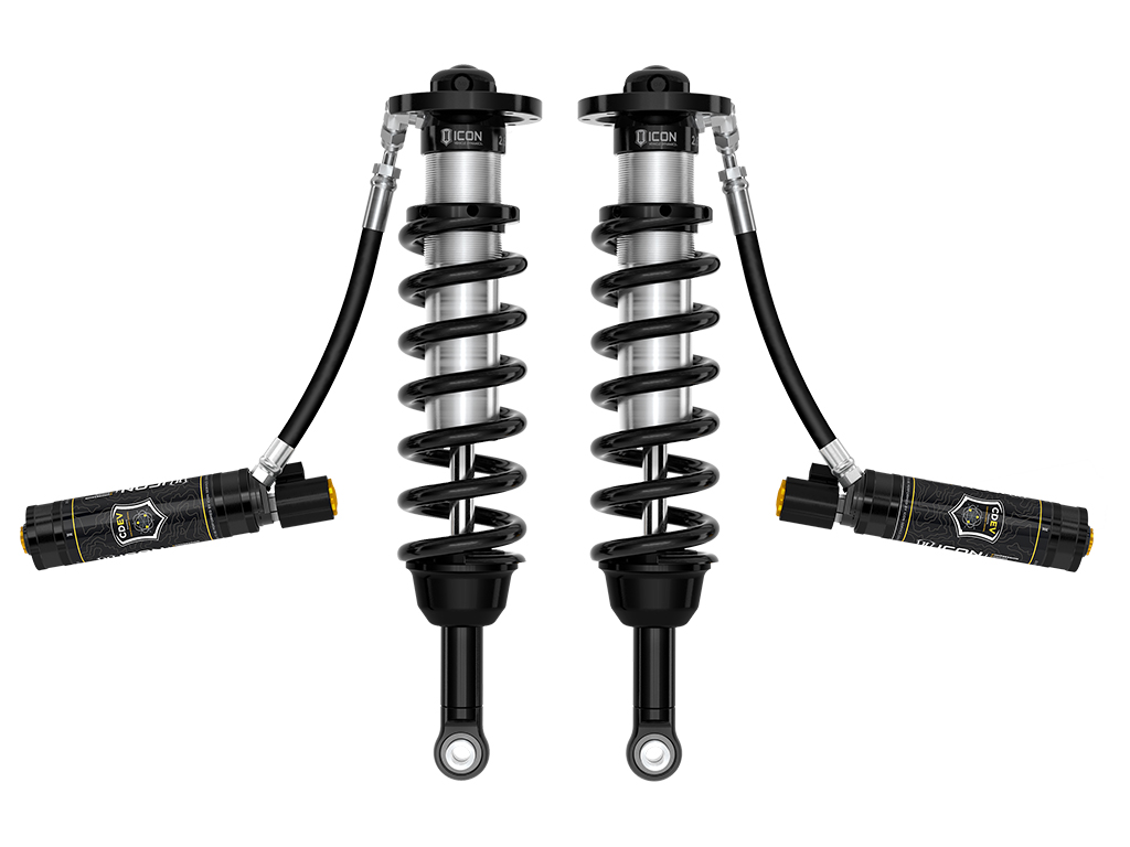ICON 2022-2024 Toyota Tundra, 5-6" Lift, Front, V.S. 2.5 Series Coilover Kit, Remote Reservoir w/ CDEV, Pair