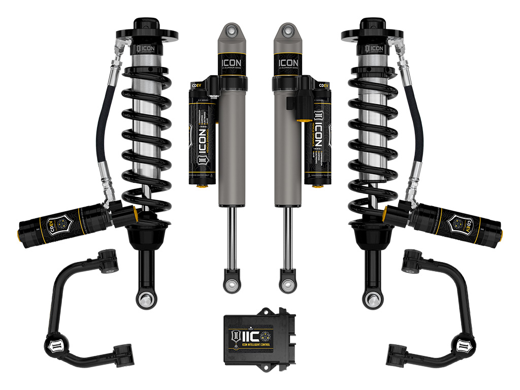 ICON 2021-2024 Ford F-150 Tremor, 2.5-3" Lift, Stage 5 Suspension System, Tubular