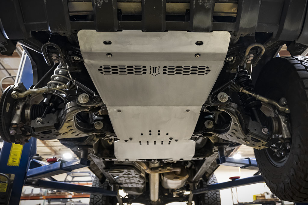 ICON 2024-2025 Toyota Tacoma/2025 Toyota 4Runner, Gas/Automatic, Transmission Skid Plate Kit
