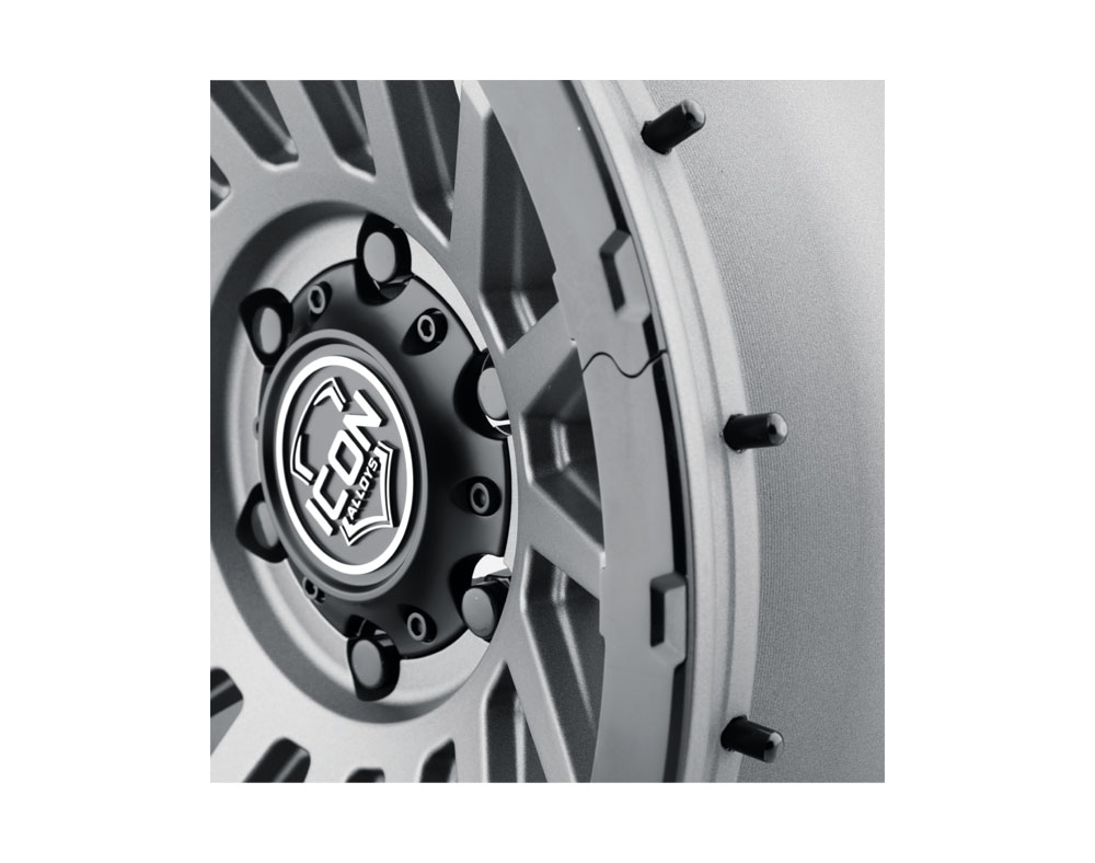 ICON Alloys Recon Pro, Charcoal, 18 x 9 / 6 x 5.5, 40mm Offset, 6.6" BS