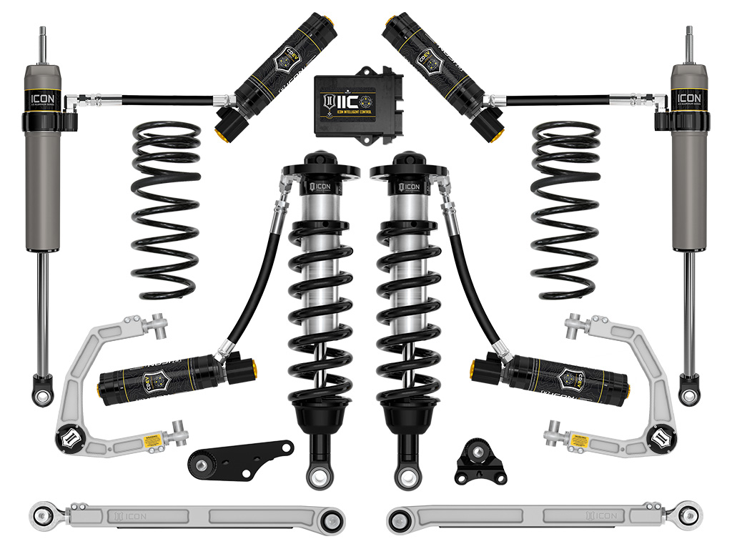 ICON 2024-2025 Toyota Tacoma 1.25-3" Lift, Stage 10 Suspension System, Billet, Overland Rear Springs