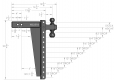 BulletProof 2.5" Heavy Duty 18" Drop/Rise Hitch
