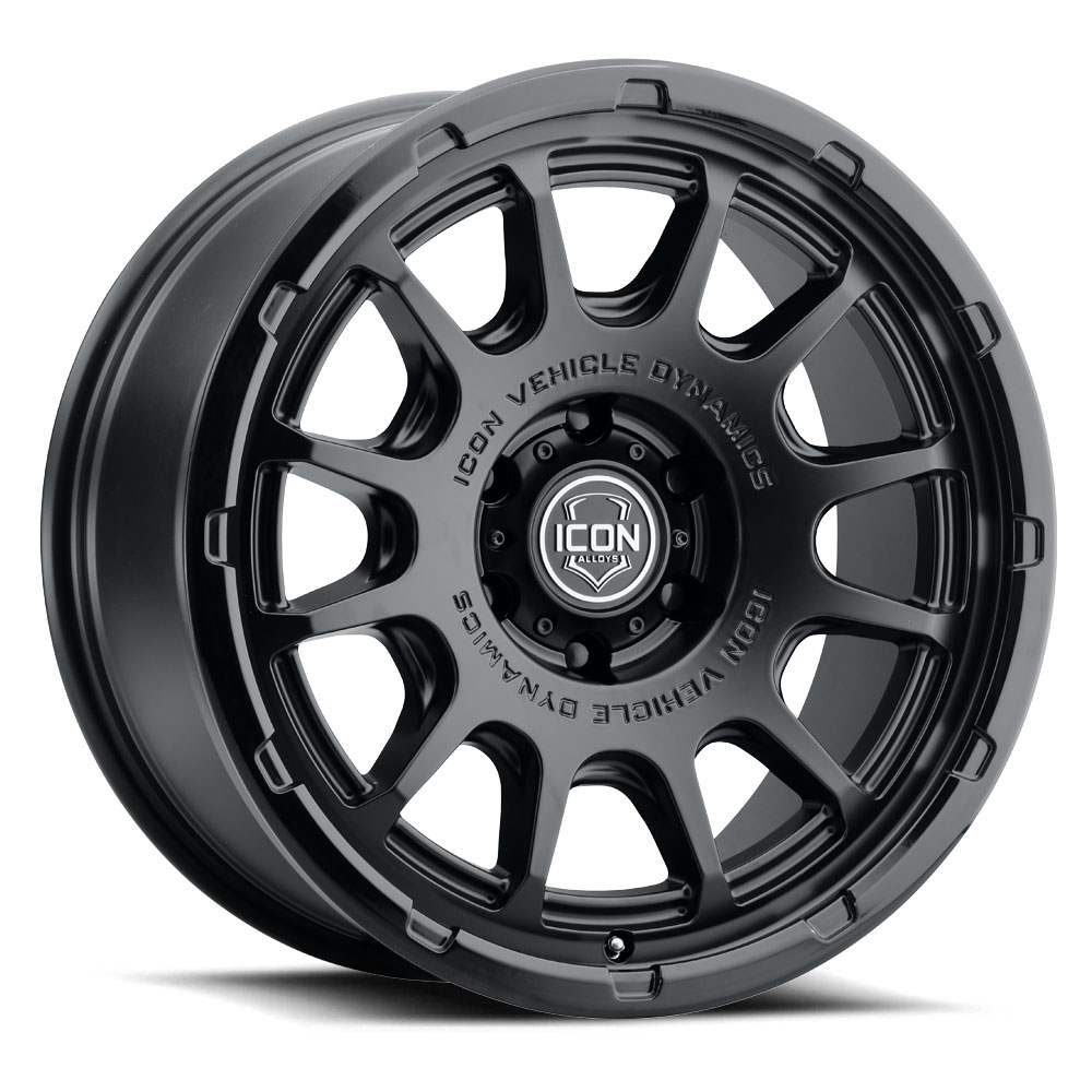 ICON Alloys Rancho, Double Black, 20 x 9 / 6 x 135, 16mm Offset, 5.625" BS
