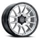 ICON Alloys Cajon, Silver Machined w/ Gloss Black Lip, 20 x 9 / 6 x 135, 16mm Offset, 5.625" BS