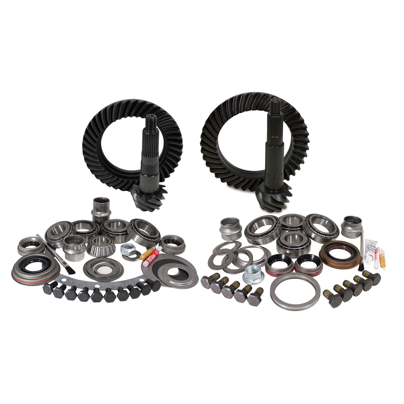 Yukon Gear & Install Kit, Dana 30 front/Model 35 rear, Jeep XJ & YJ, 4.56 ratio