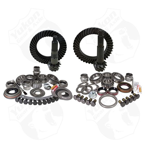 Yukon Gear & Install Kit package for Jeep JK non-Rubicon, 4.11 