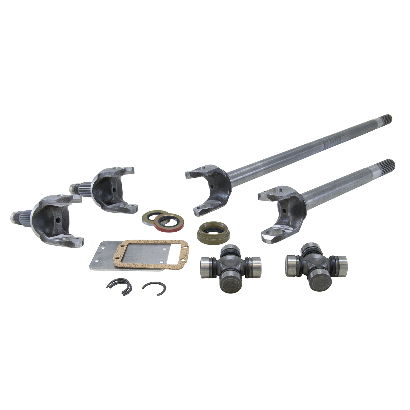 Yukon Chromoly Front Axle Kit, Dana 44, Both Sides, 19/30 Spline, 1310 U-Joints 