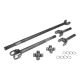 Yukon Chromoly Front Axle Kit, GM 8.5”, Both Sides, 19/28 Spline, 1310 U-Joints