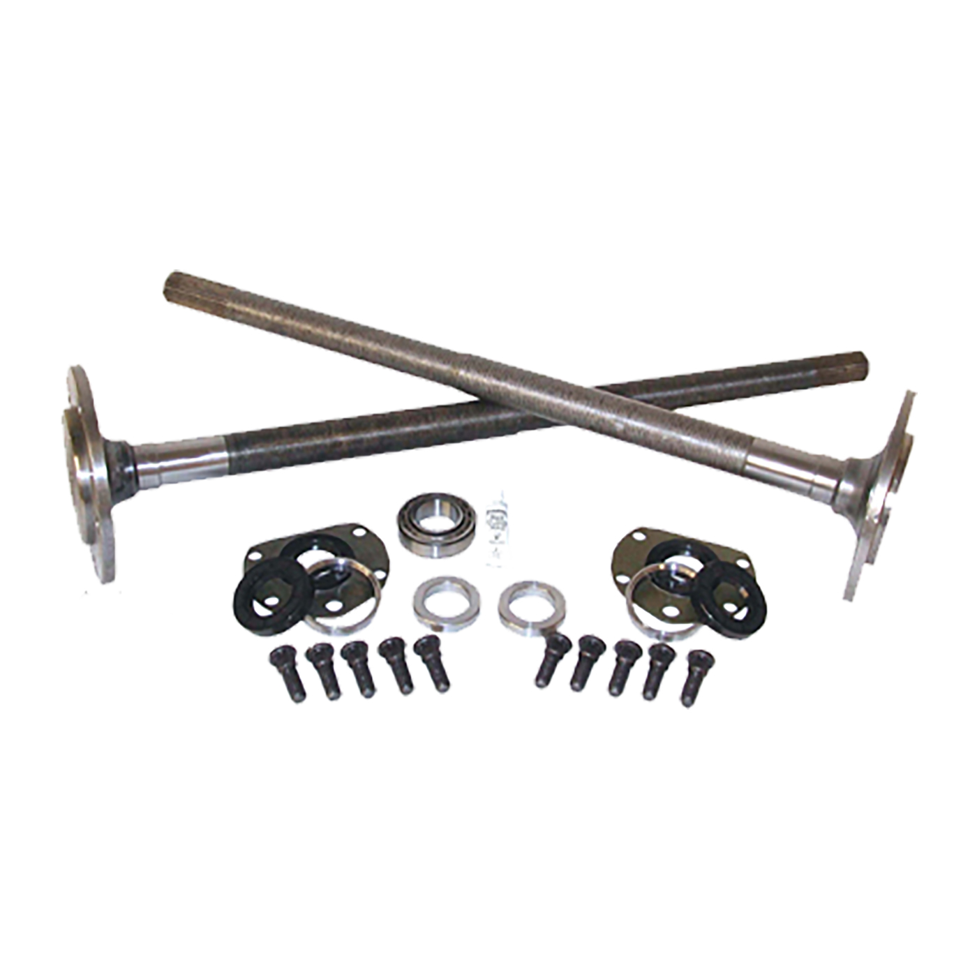 One piece axle kit, Model 20, '76-'79 CJ7 Quadratrack w/bearings, 29 spline 