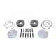 Yukon Hardcore Drive Flange Kit Dana 44 30-Spl Outer Stubs, Non-Engraved Caps