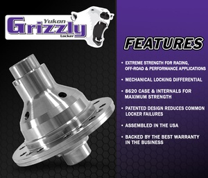Yukon Grizzly Locker for Ford 9" with 31 spline axles, racing design. 