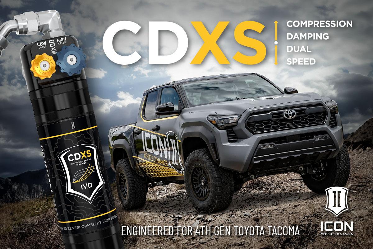New from ICON: 4th Gen Toyota Tacoma CDXS Coilovers & Complete Suspension Systems